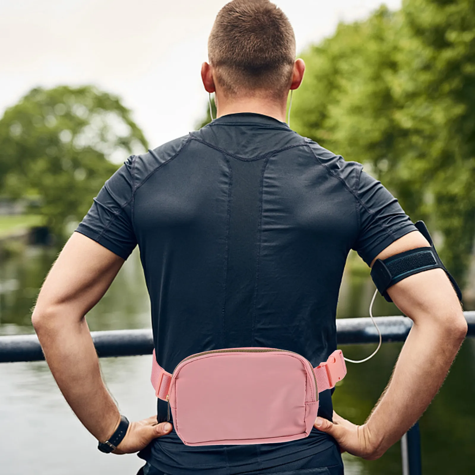 

Waist Bag for Running Stylish Lightweight Fanny Pack Phone Storage Adjustable Chest Pack Outdoor Sports Pouch Travel Waist Belt