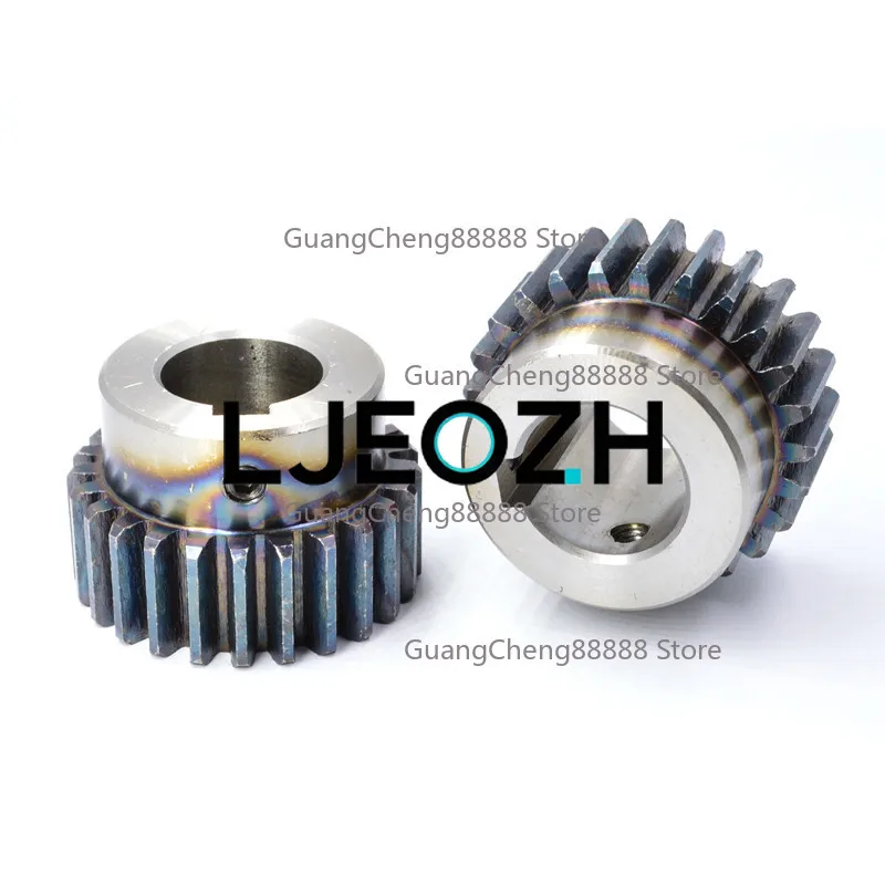 S45C Spur Gear 1.5 Mode 12-60 Teeth 1.5m Shoulder Spur Gear, Motor Gear