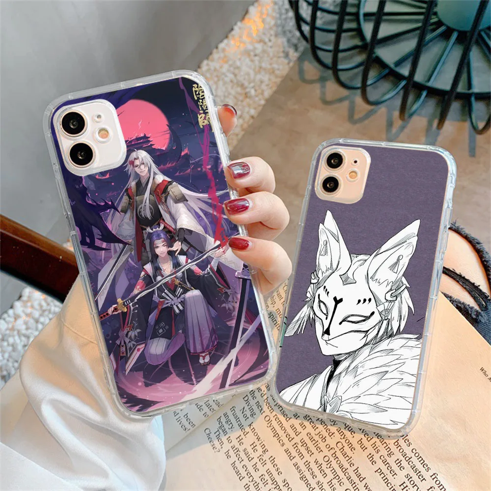 ZY23 Onmyoji Clear Case for iPhone 11 12 Mini 13 Pro 14 Plus Max