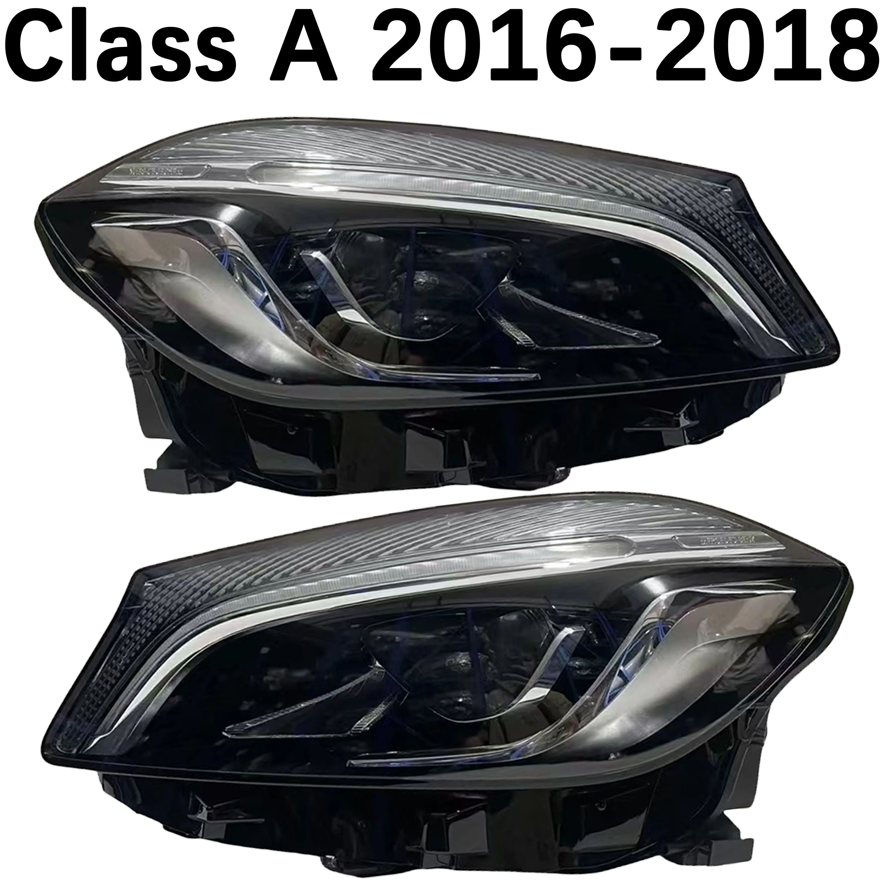 

1 шт. для фар Mercedes Benz W176 Class A 2016-2018, светодиодные фары, высококачественные фары A1769066100, A1769066200