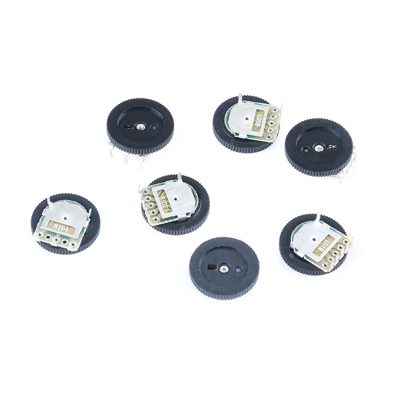 10-20Pcs Single Gear Dial Potentiometer 1K 5K 10K 20K 50K 100K Ohm 3Pin Volume Switch Disk B102 B502 B103 B203 B503 B104 Radio image 4