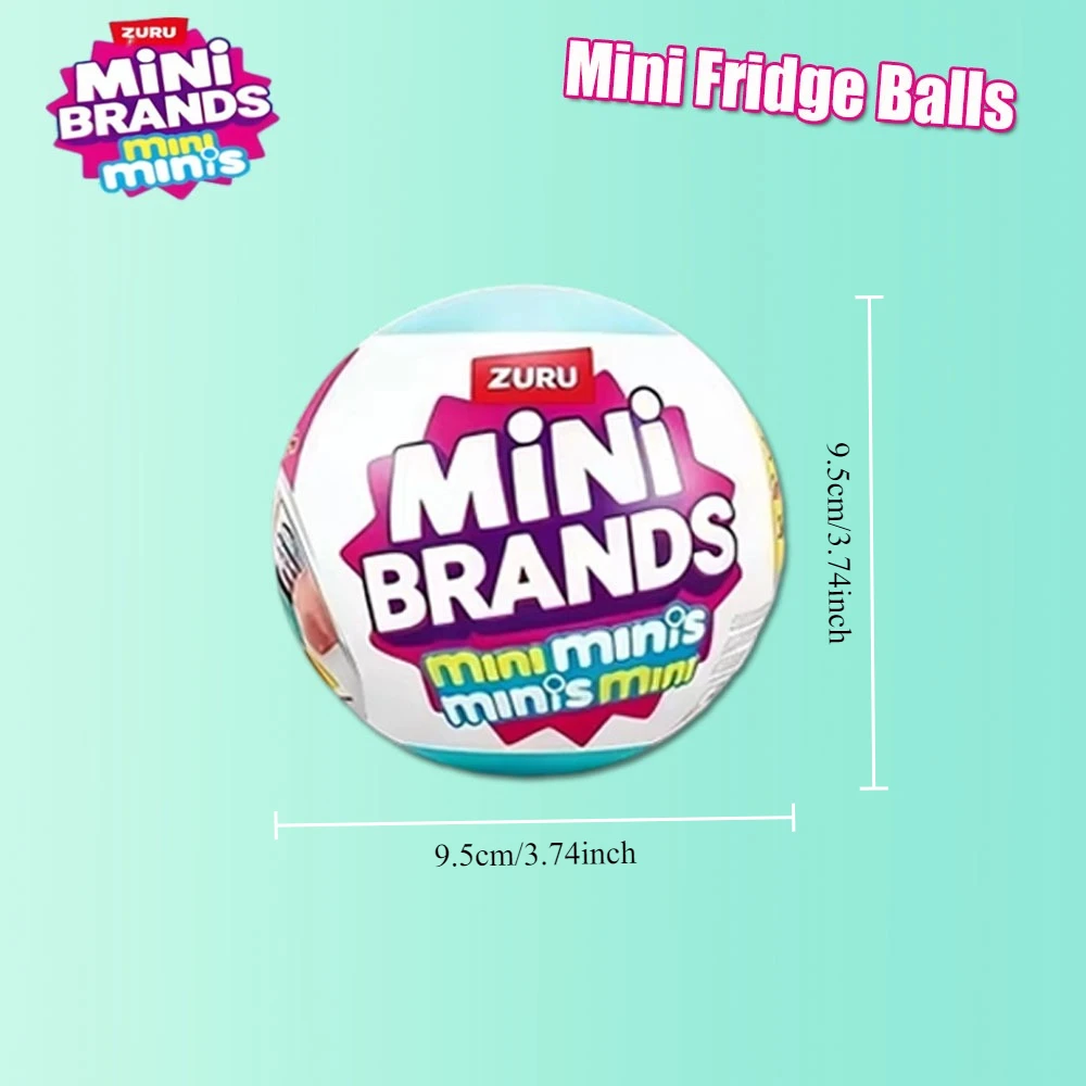 Zuru Fill The Fridge Mini Brands Blind Box Tajemnicza Figurka do Dekoracji, Model na Prezent Urodzinowy — zdjęcie 5