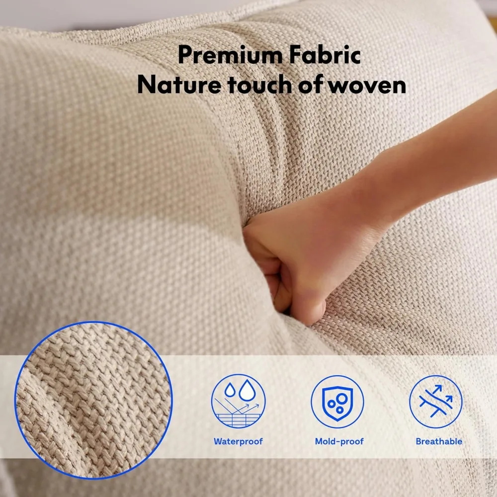 كرسي لوتس دوار هزاز للبالغين، كبير الحجم 360 درجة °   كرسي كرسي دوار، كتان معتمد، حائز على الجائزة