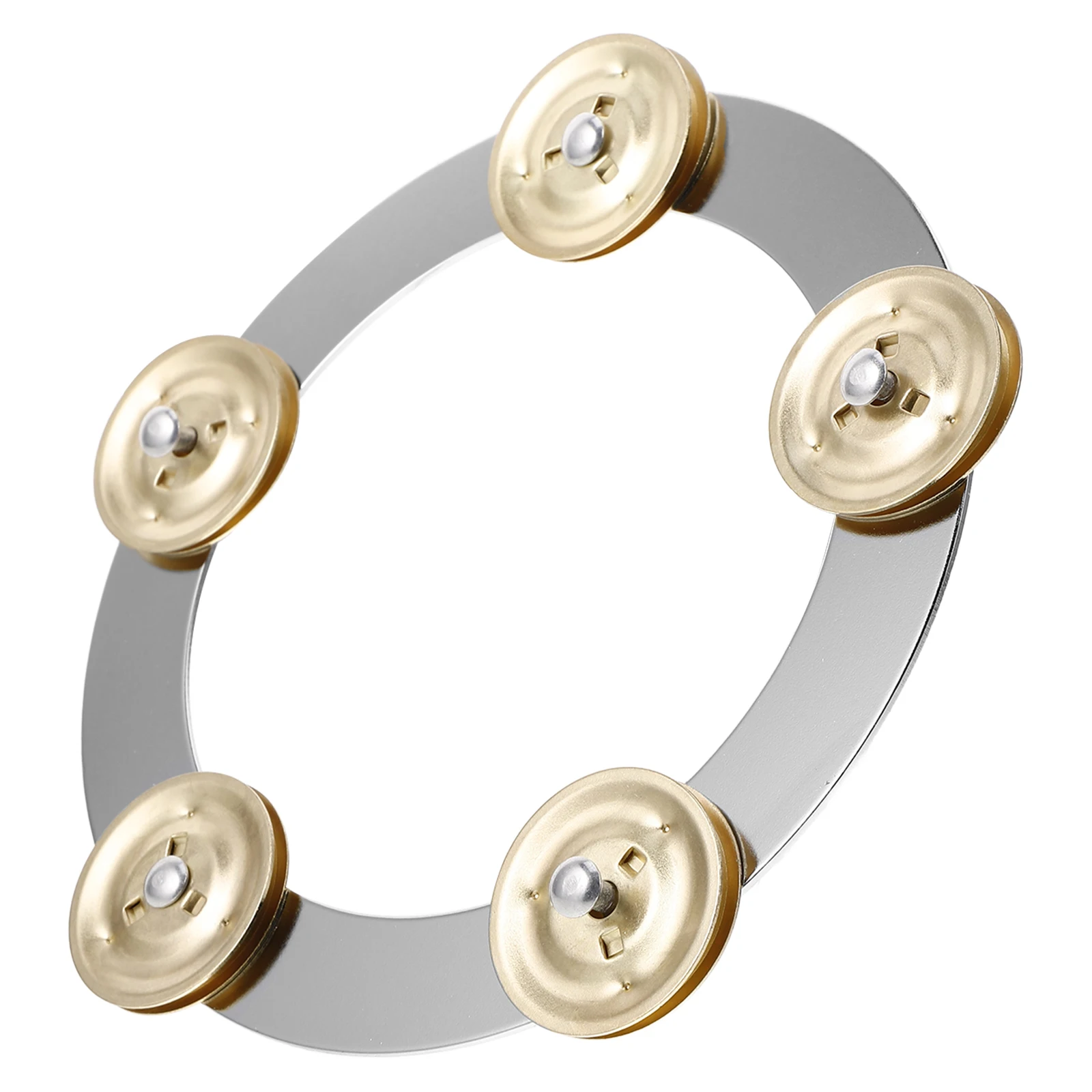 

1pcs Golden Mini Rack For Tambourine Ching Ring Tambourine Stainless Steel Bass Drum Hoop Mount Cymbals for Students Musicians