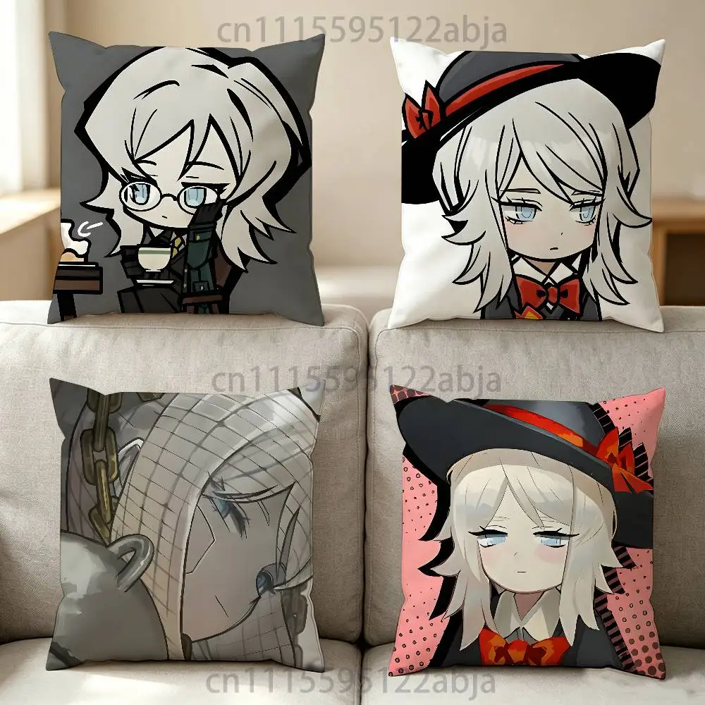 F-Faust L-Limbus Company Throw Pillow Case 50x50cm DIY Square Pillowcase Square Office Cushion Cover