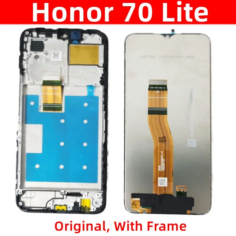 For Honor 70 Lite RBN-NX1   LCD Display Touch Screen Digitizer With LCD Frame Assembly Mobile Phone Parts