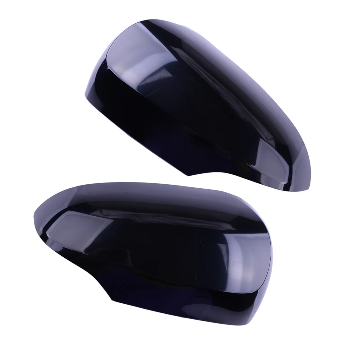 Front Left Right Exterior Side Door Wing Rear View Mirror Cover Trim Cap Decor Black Fit for Toyota Prius C 2012 2013 2014-2018