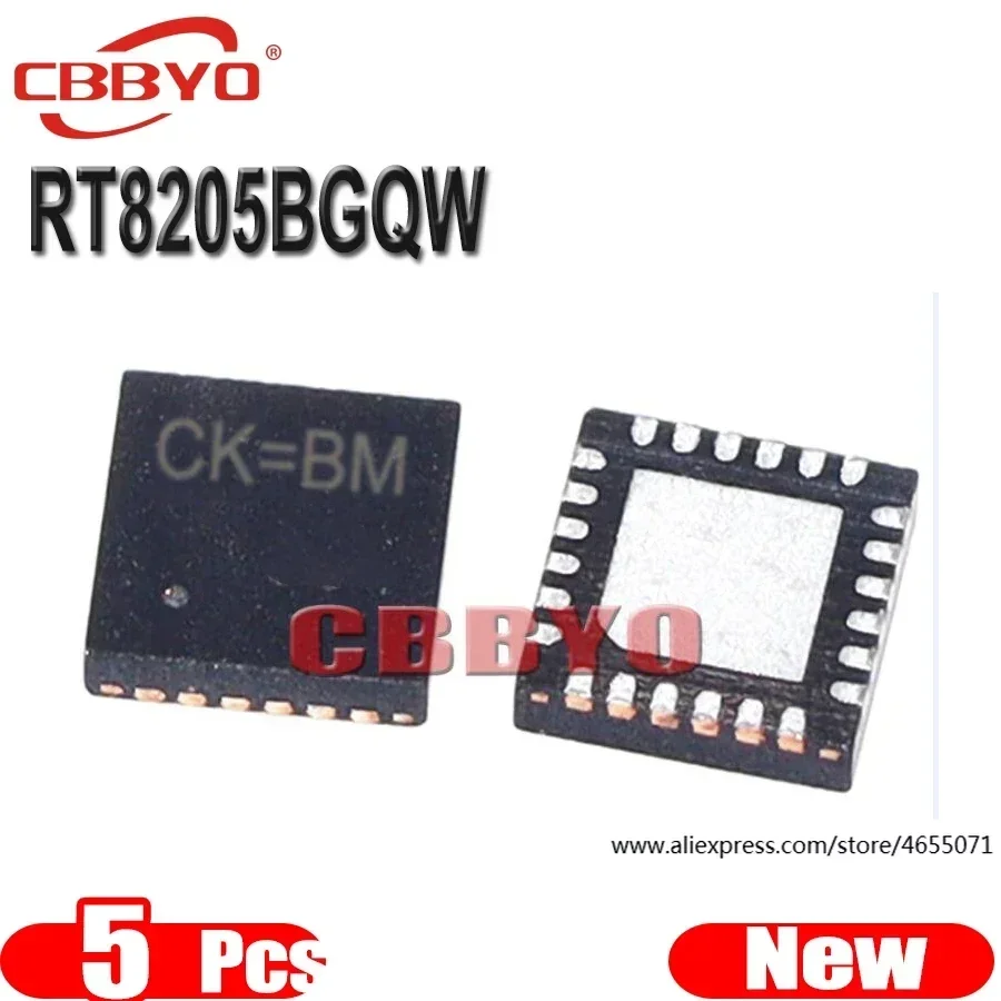 (5piece) 100% New RT8205BGQW RT8205B (CK=EM CK=CM CK=...) QFN-24