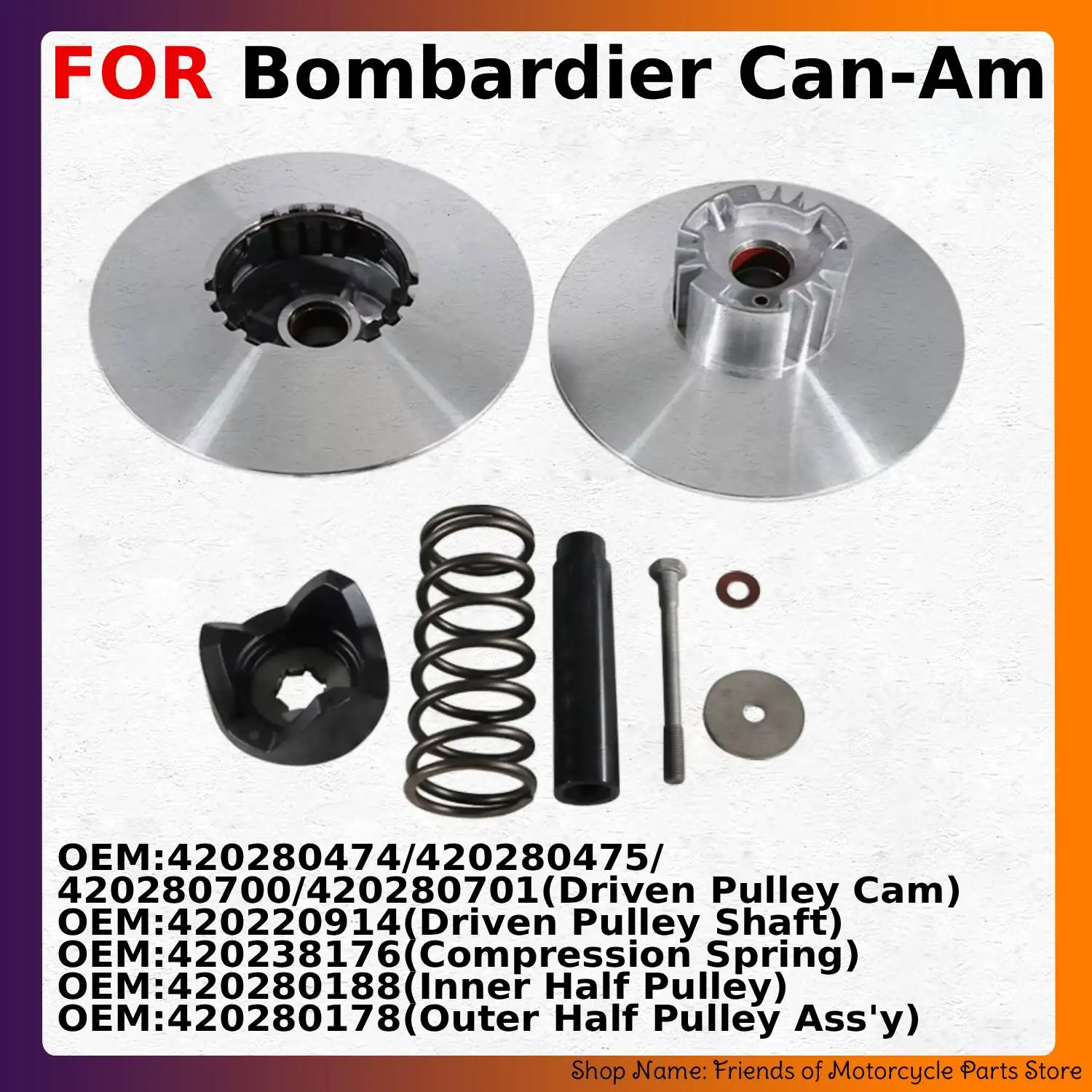 

Сцепление стартера мотоцикла в сборе для Bombardier Can-Am Outlander MAX 800R EFI DPS STD XT XTP XT LTD XT 650 EFI XU 6X6