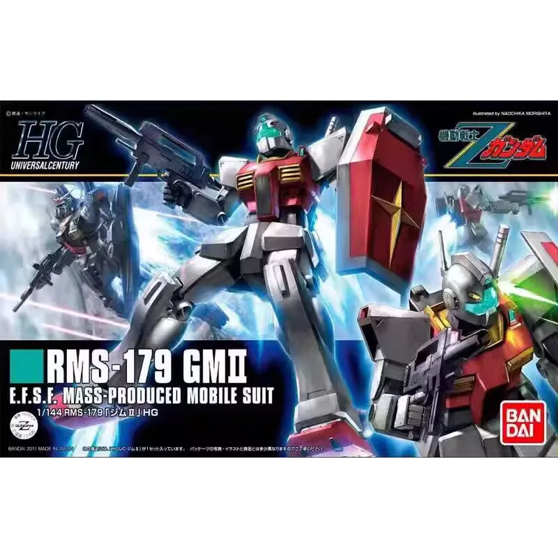 

Bandai HG HGUC 131 RMS-179 GM II Jim 2 Gundam Anime Character Joint Moving Doll Gundam Assembly Set DIY