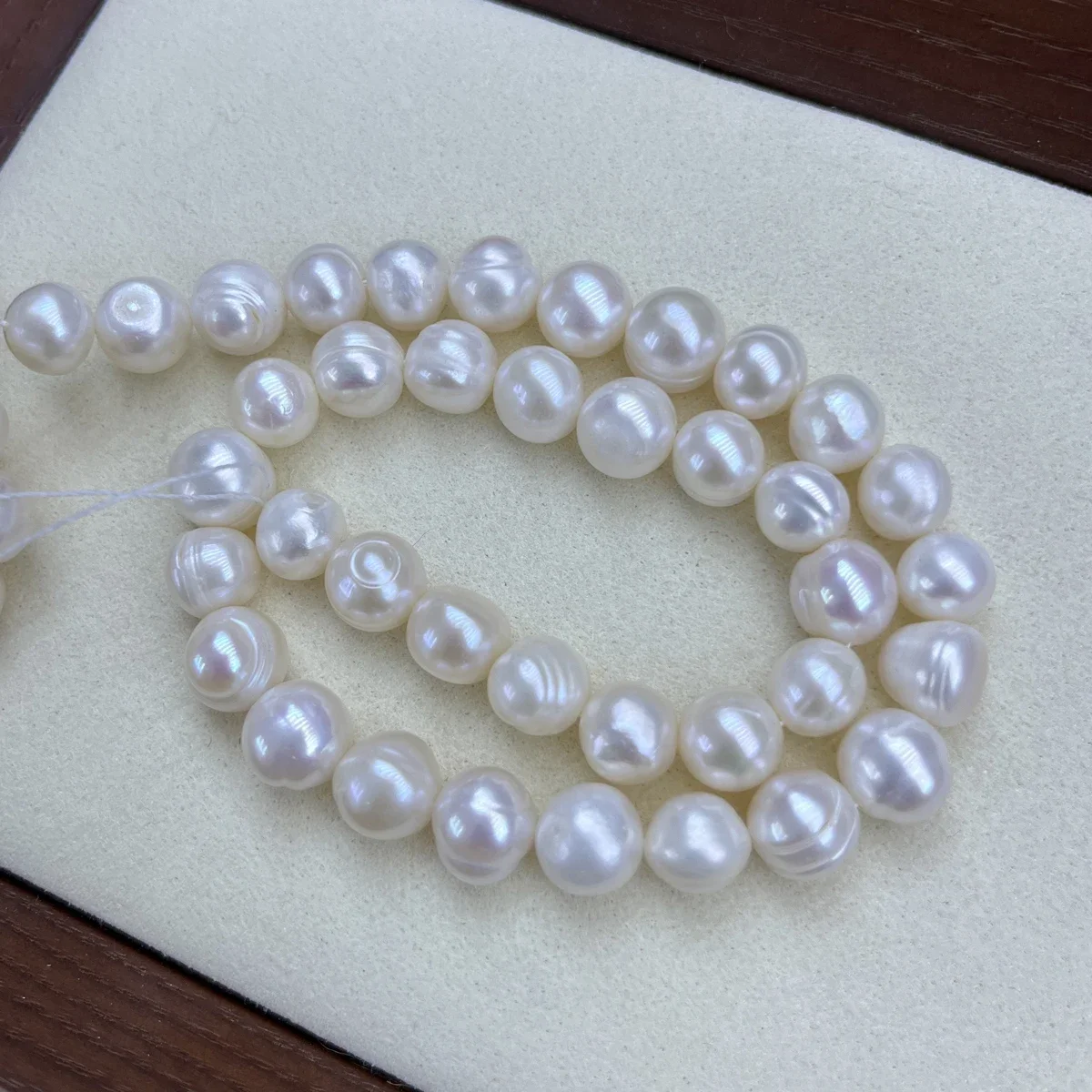 10-11 مللي متر AAA نظيفة لؤلؤ المياه العذبة الطبيعية جولة الخرزة صنع المجوهرات عقد دي اي واي سوار النساء هدية الزفاف مصنع بالجملة #2