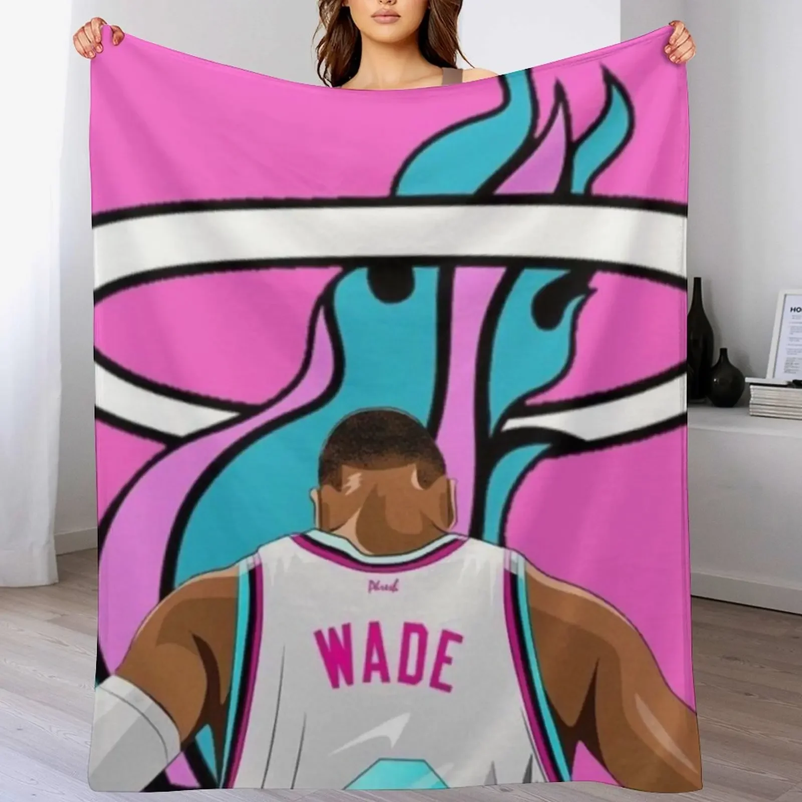 Dwyane Wade Throw Blanket Retros Decorative Throw Blankets