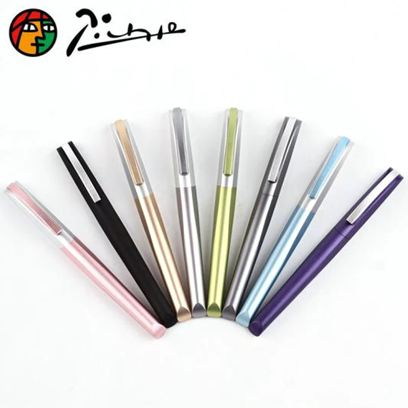 

Picasso 960 Elegant Of Riemann Cutting Process Aluminum Fountain Pen & Gift Box Writing Pen Fit Office & Home & School
