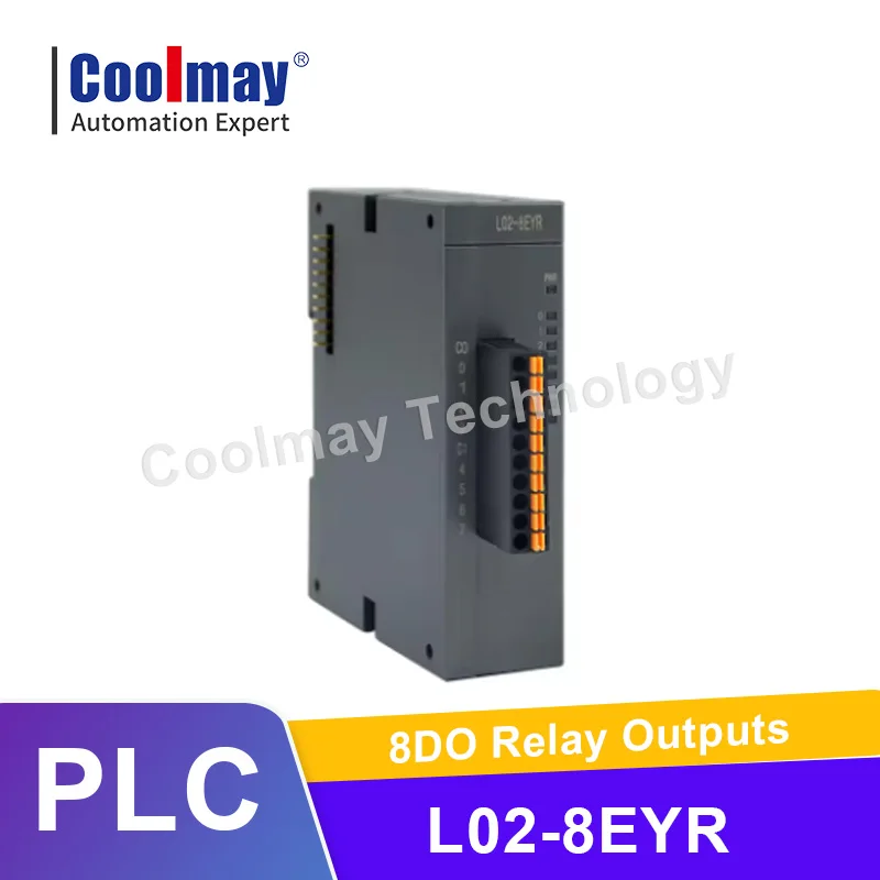 

Coolmay L02-8EYR 220VAC/30VDC 2A/point 8DO Релейные выходы push-типа