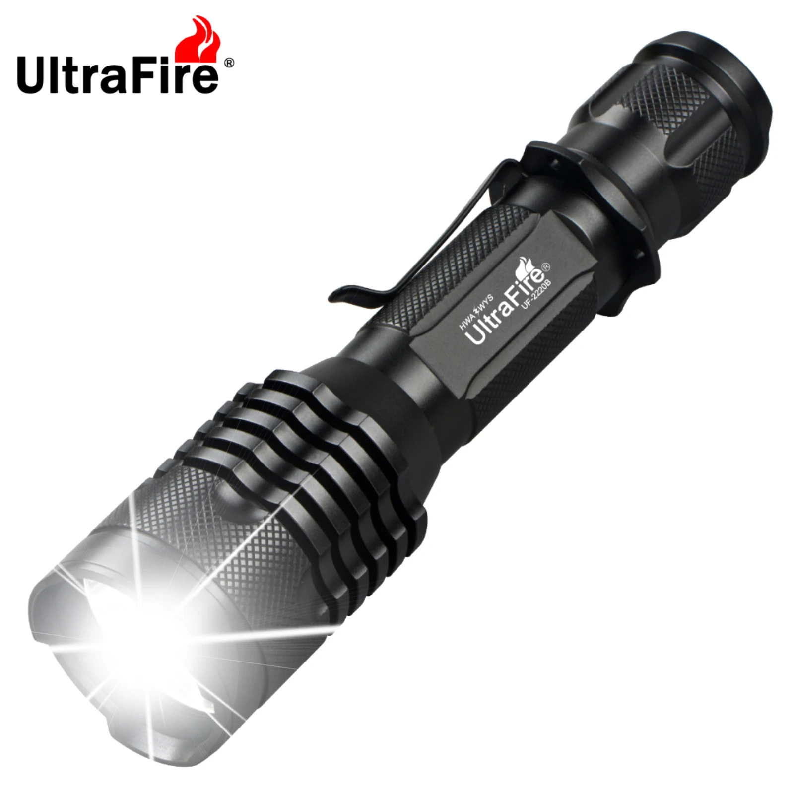 

UltraFire UF-2220B Тактический светодиодный фонарик 1200 люмен 3 режима карманный фонарик 18650 перезаряжаемый IPX6 водонепроницаемый EDC уличный фонарь для кемпинга походов чрезвычайных ситуаций