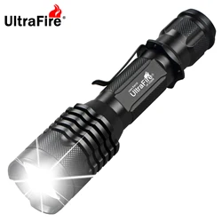 UltraFire UF-2220B Tactical Led Flashlight 1200LM 3 Modes Pocket Torch Light 18650 Rechargeable IPX6 Waterproof EDC Outdoor Lamp