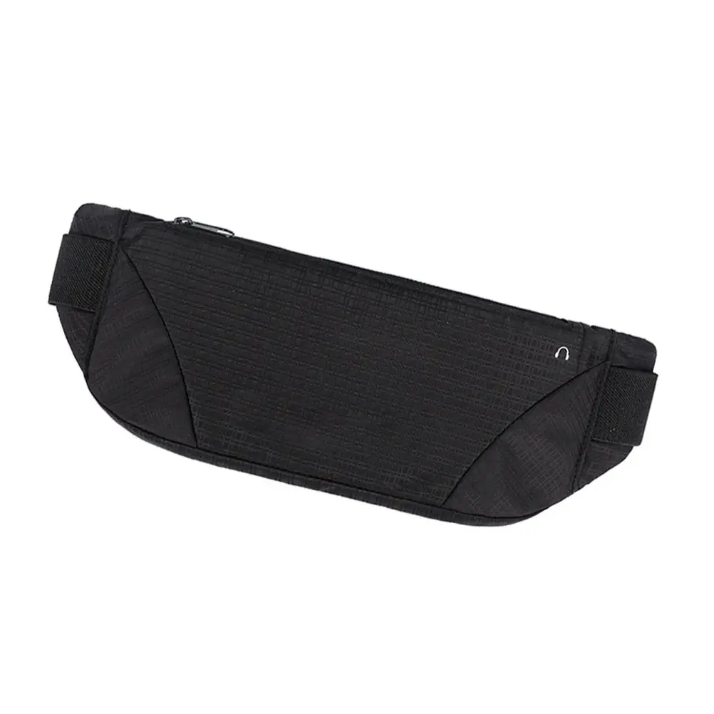 

Waterproof Lightweight Sports Waist Bag Black Adjustable Elastic Waistband Mobile Phone Pouch for Running Hiking Riding