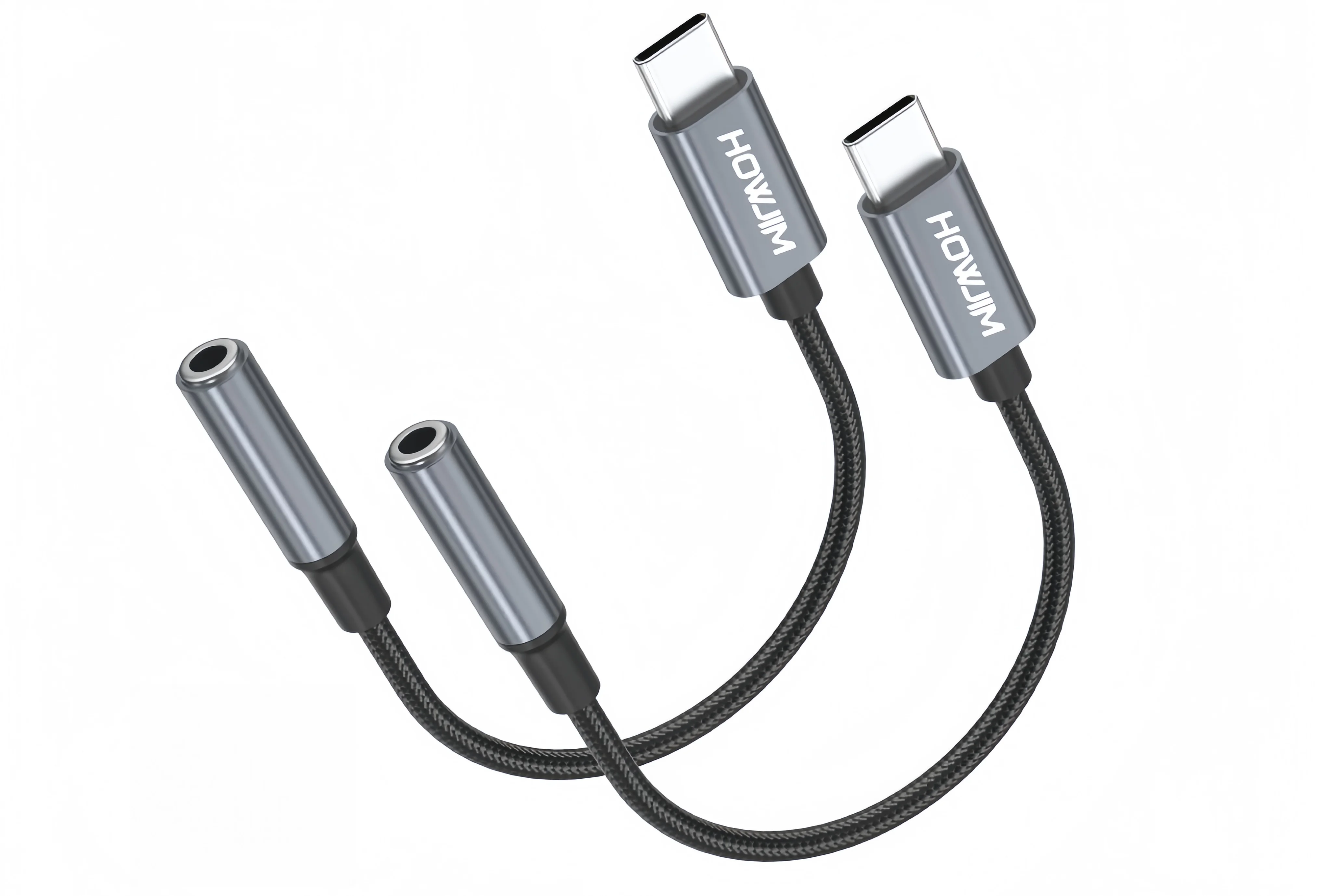 USB-C auf 3,5-mm-Kopfhörerbuchse-Adapter USB-C auf Aux-Audio-Dongle-Kabel DAC kompatibel mit Phone 15/16/17 Pro Max und mehr