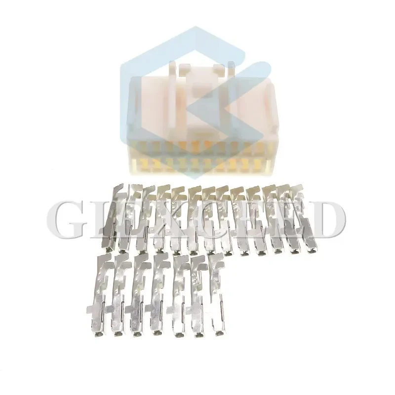 

2 Sets 20 Pin 6098-1626 Automotive Connector Female Electric Auto Plug AC Assembly Cable Socket