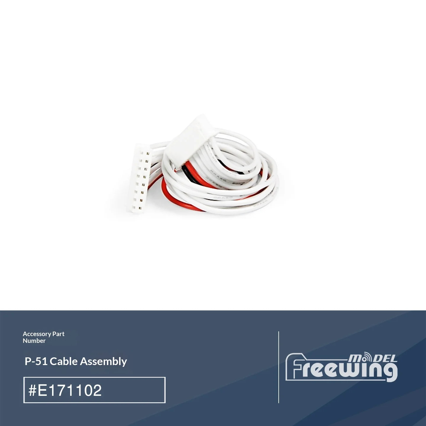 Freewing Flightline 1600mm P-51 Mustang Accessories (2) Propeller Light Assembly Screw Connection Steel Wire Machine Wheel Cable image 3