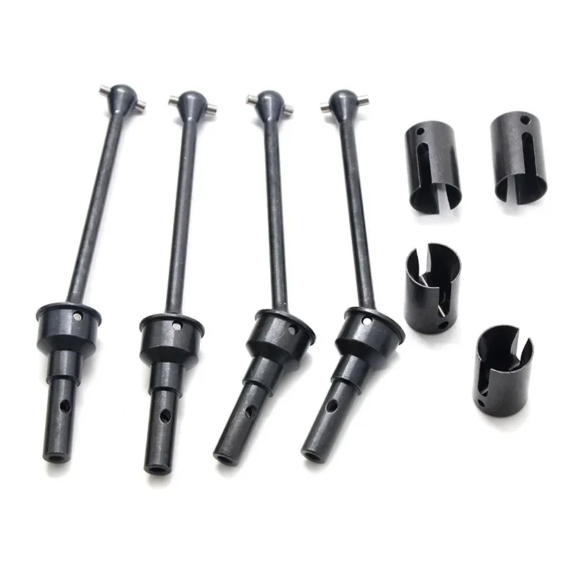 4Pcs Steel Front And Rear Extended Drive Shaft CVD With Shaft Cup For 1/10 Trxs MAXX Widemaxx RC Car Upgrades Parts