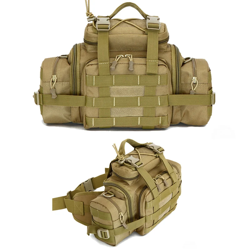 Molle  Waist Bag Cameras Crossbody Bag Fanny Pack Outdoor  Camo Assault Camping Hunting Fishing Shoulder Rucksack