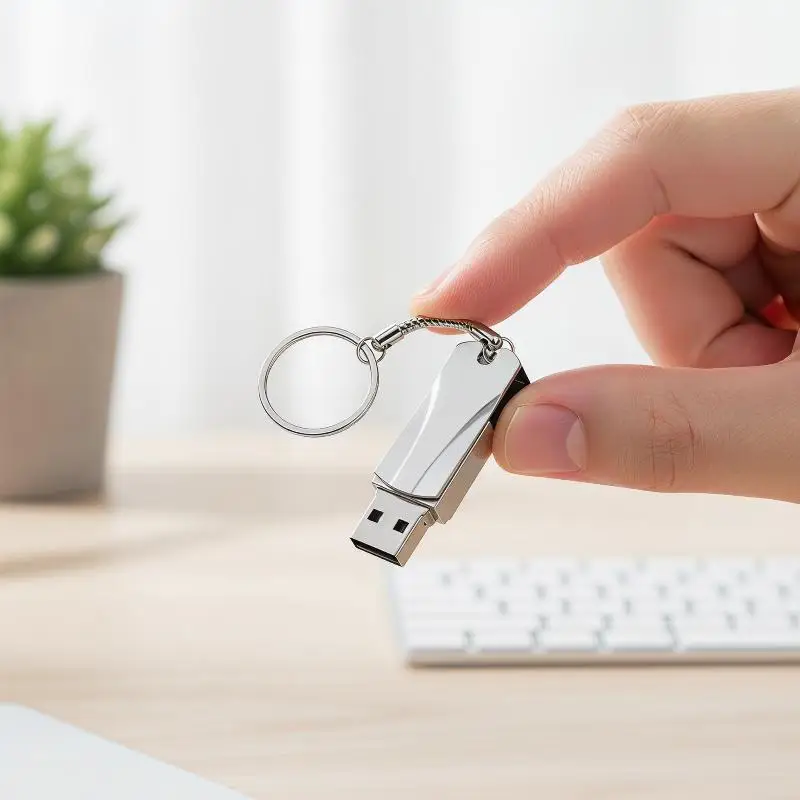 Metal USB Flash Drive 2TB Large Capacity Portable Design For Office Data Storage Travel Use