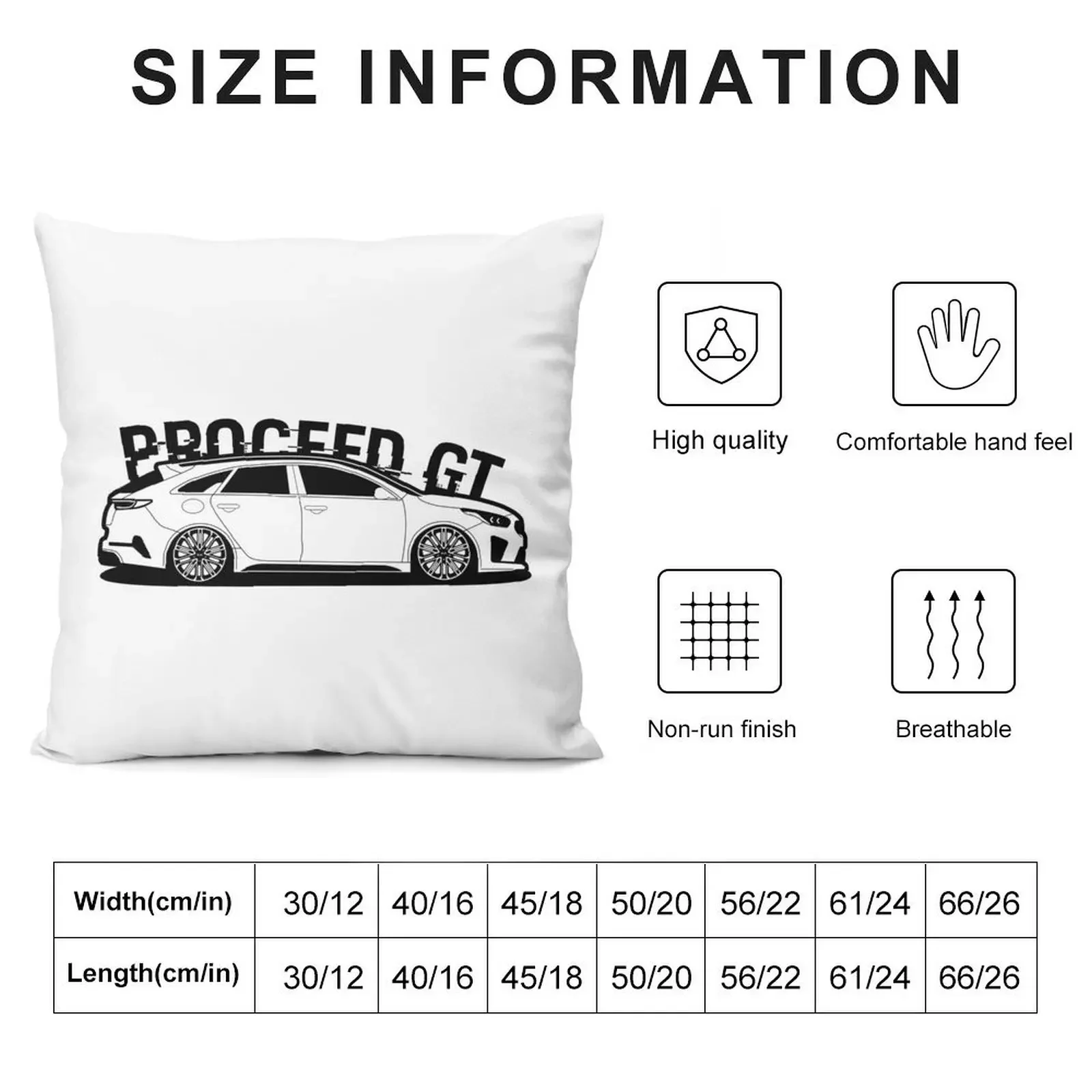 Kia ProCeed GT Wagon Throw Pillow Cushion Cover Luxury christmas decorations 2025 pillow