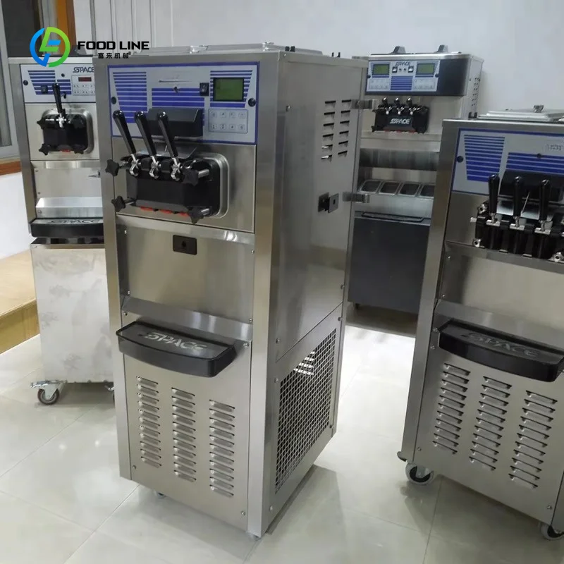 CE ETL Commercial Soft Serve Ice Cream Maker High Capacity for Shop Use Custom