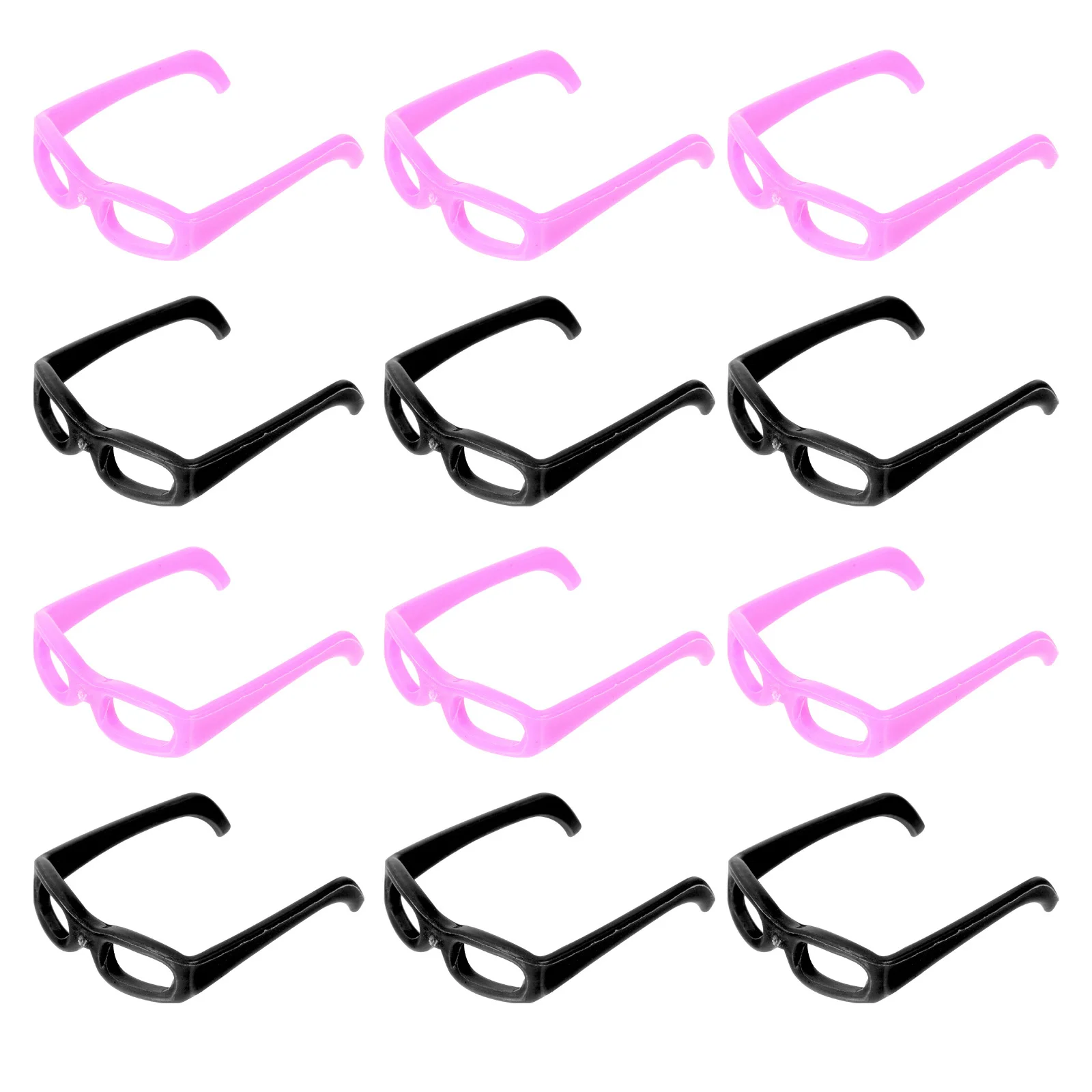 

60Pcs Sun Glasses Props for Mini Figures Premium Plastic Dress Up Accessories Smooth Lightweight Decorative Eyewear for DIY