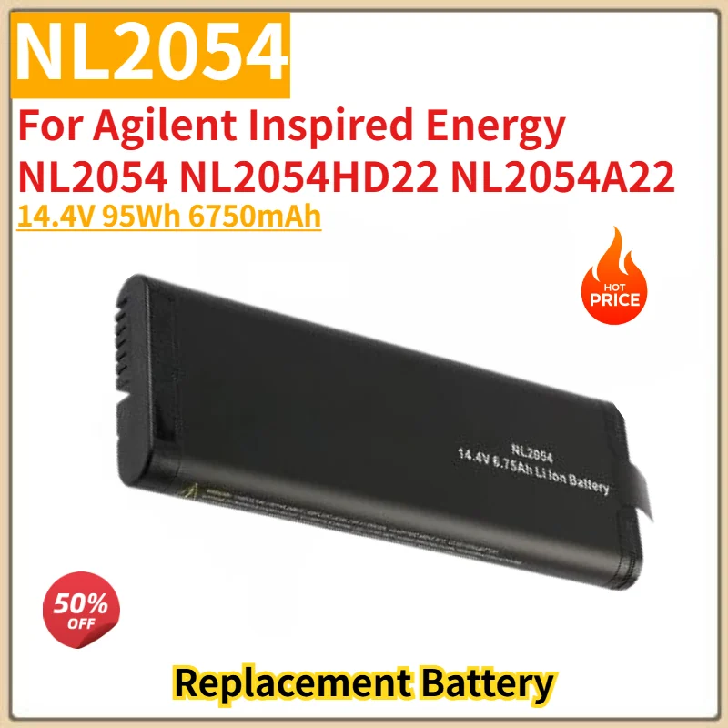 

New High Quality NL2054 14.4V 95Wh 6750mAh Battery For Agilent Inspired Energy NL2054 NL2054HD22 NL2054A22 Replacement Battery
