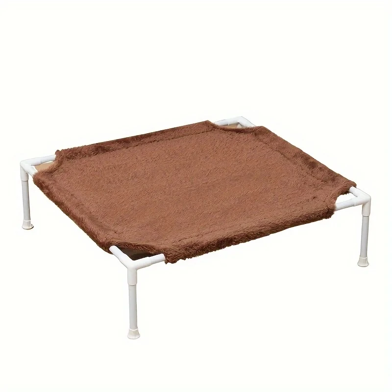 1pc Cat Marching Bed Suitable For Autumn And Winter Detachable And Washable Plush Cloth Cover Small Dog Pet Bed