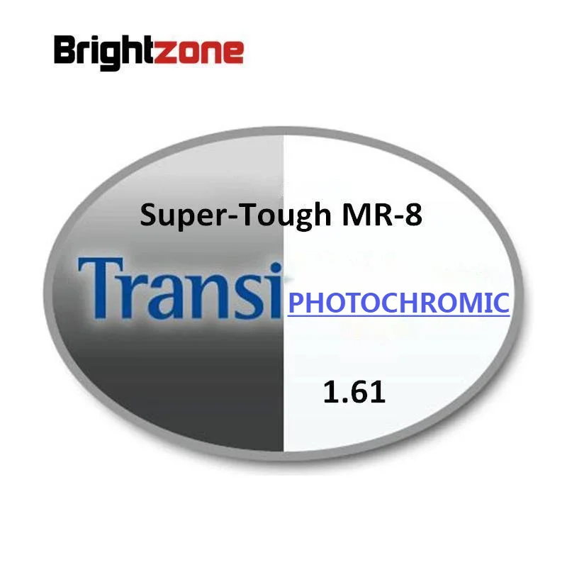 

1.61 Super-tough MR-8 Photochromic Gray & Brown HMC UV AR Unisex CR-39 eyeglasses prescription RX lenses for myopia astigmatis