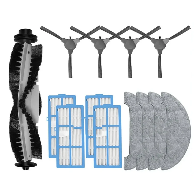 Fit For Lenovo E1 / Ultenic D5 Robot Vacuums Roller Filter Mop Cloths Rag Parts Accessories 1Set