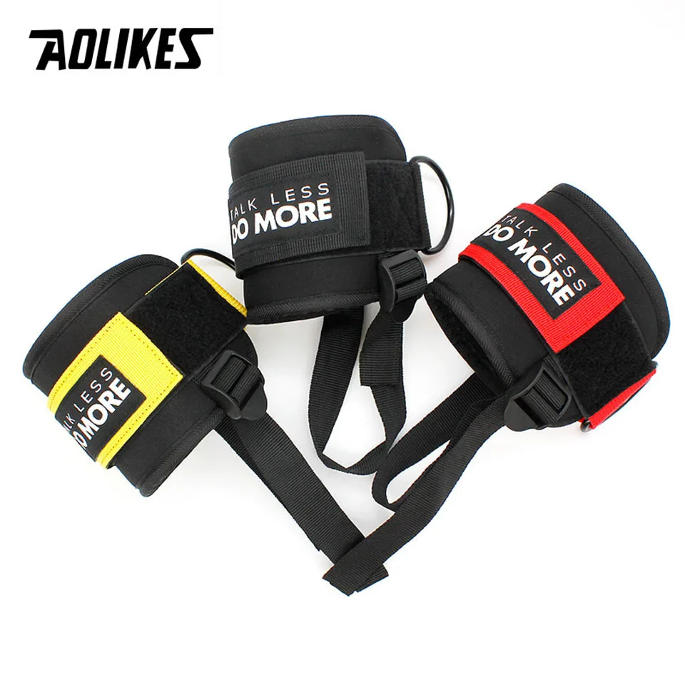 AOLIKES Padded Ankle Straps Ankle Straps for Cable Machines Double D-Ring Fitness Ankle Cuffs for Gym Rebate Leg Extensions