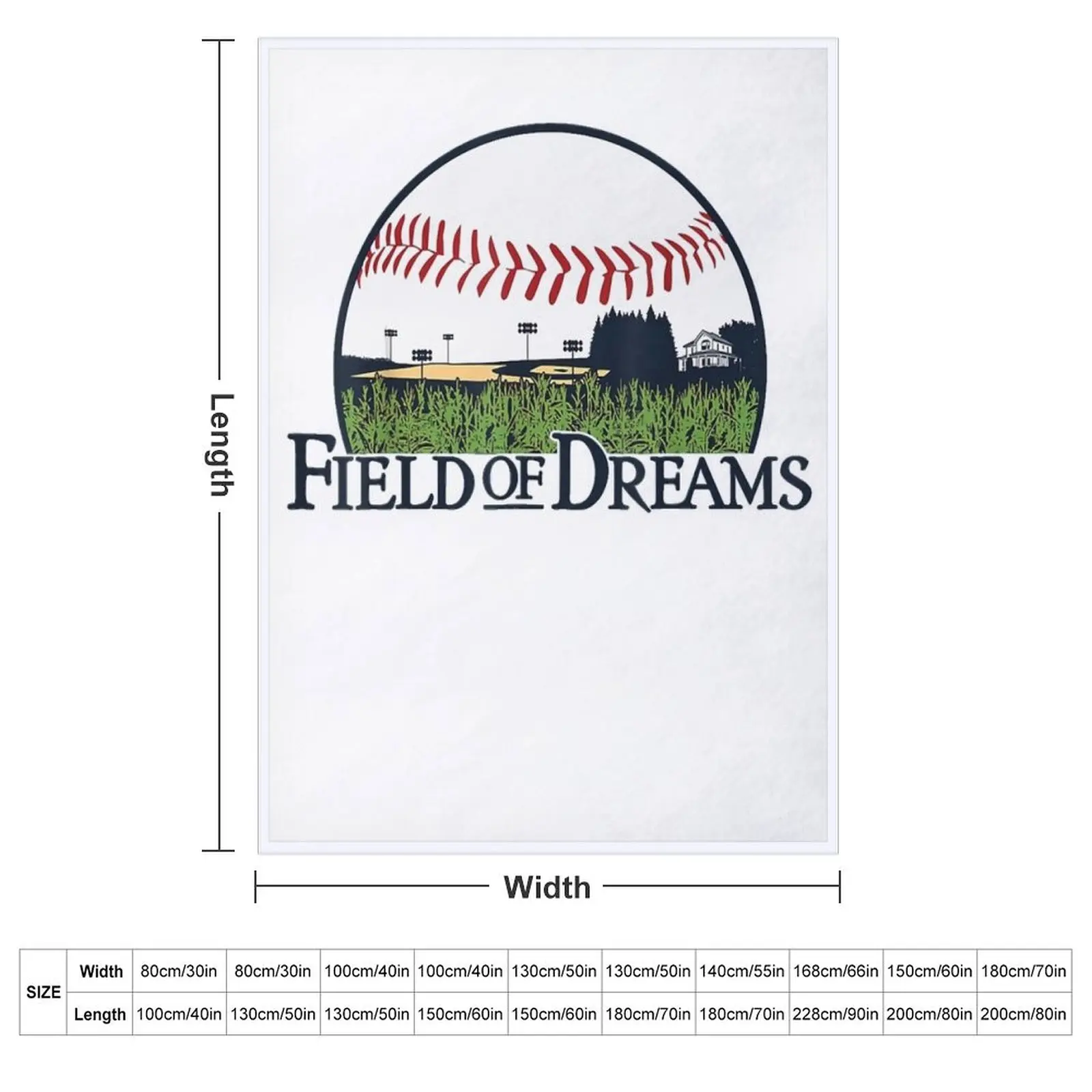 Gifts Men Field Of Baseball Dreams Softball Baseball Lover Field Of Dreams Graphic For Fan Throw Blanket Warm Blankets