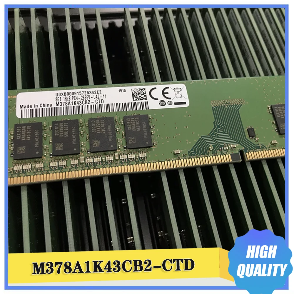 

1 Pcs RAM 8G 8GB M378A1K43CB2-CTD 1RX8 PC4-2666V DDR4 2666 Memory