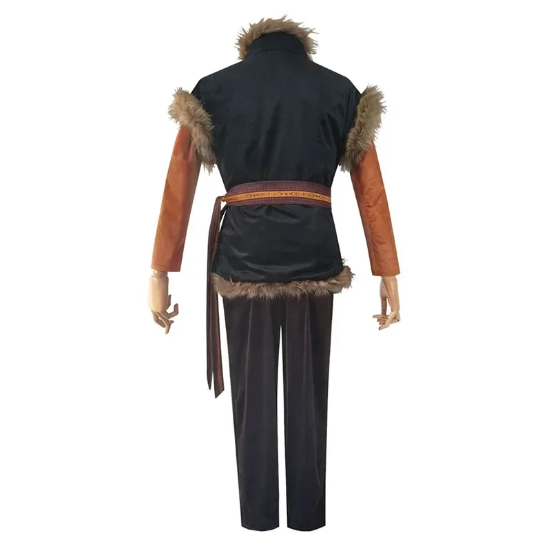 Kristoff Olaf disfraz de película de Halloween para hombres adultos, trajes de lujo para fiesta de disfraces, traje de Carnaval para Tops, pantalones, chaleco