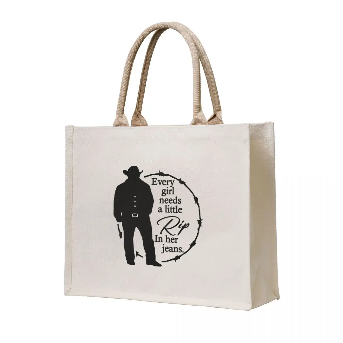 

Every Girl Needs A Little Rip In Her Jeans Tote Bag shopping bag Canvas shoulder bag Cloth