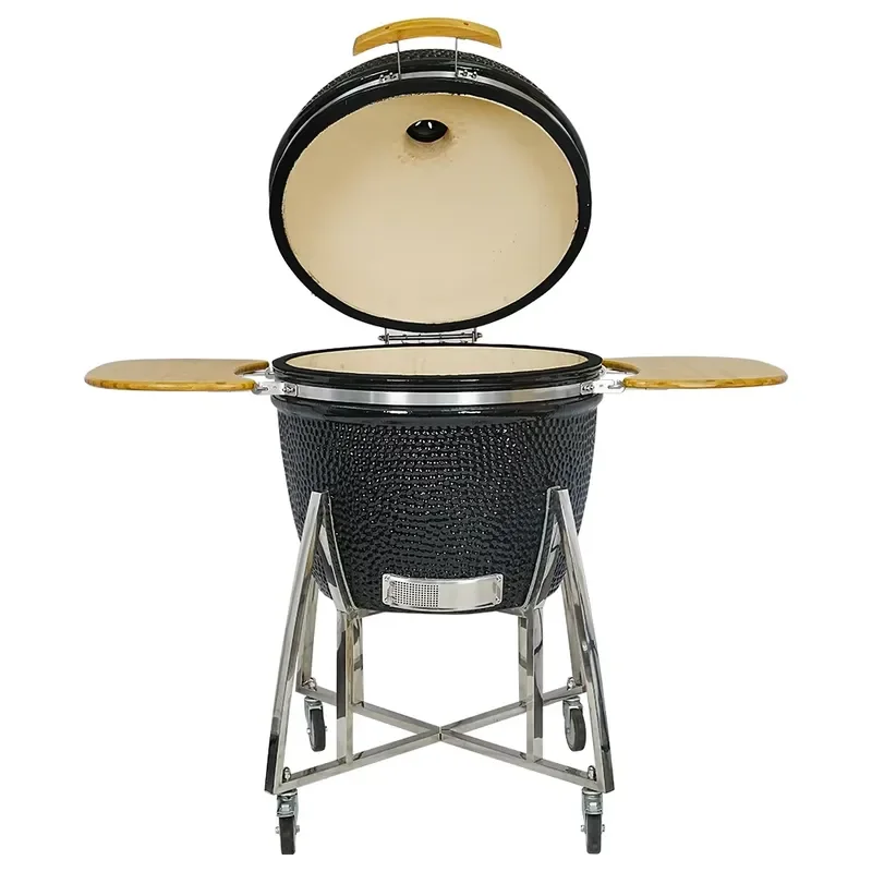 29 Inch Classic Ceramic Kamado Grill Charcoal BBQ Smoker Outdoor Cooking Barbecue Oven with Stand