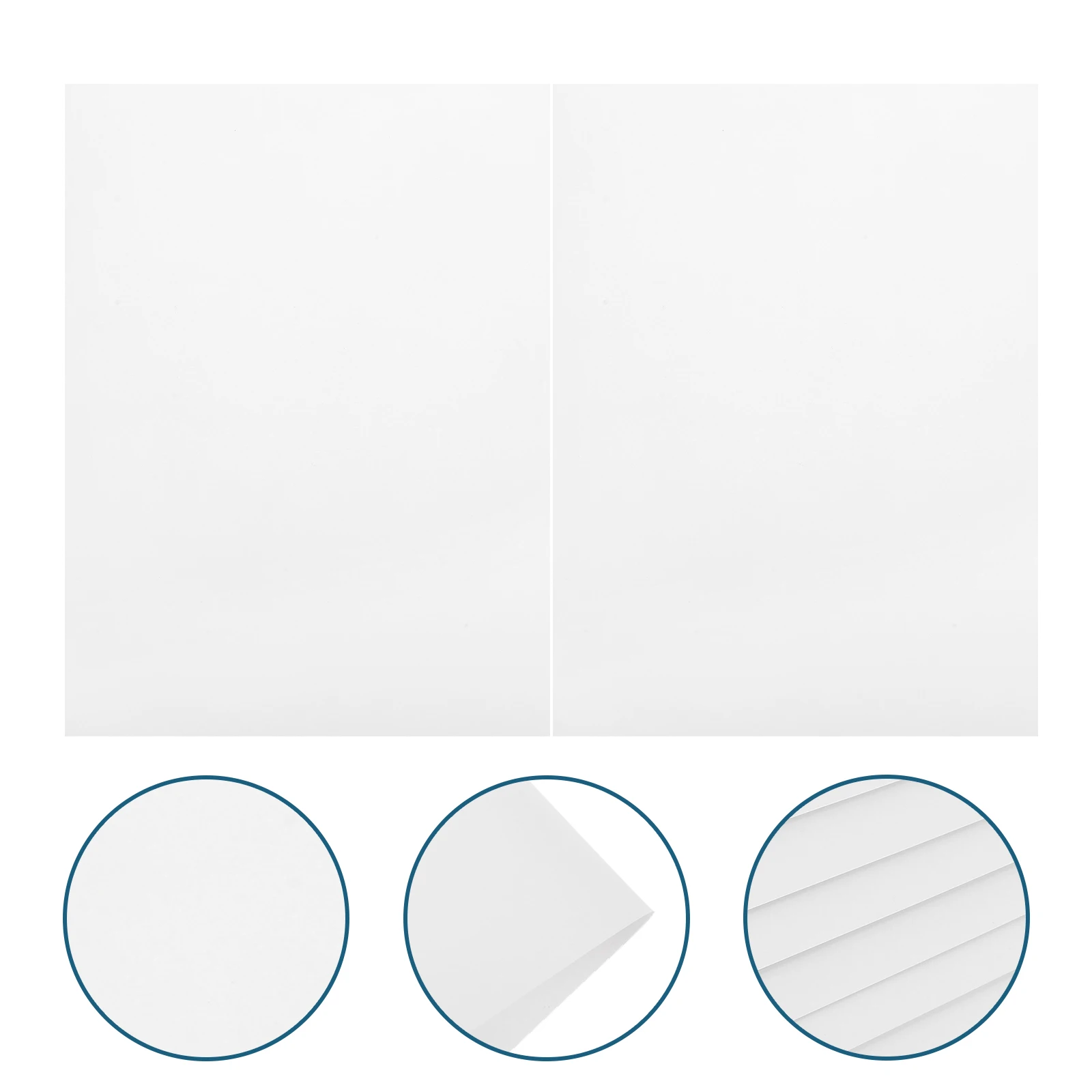 

20pcs White For Blind People Blank School Supplies Handwriting Reusable Portable Sheets Crafts Learning Tool Students