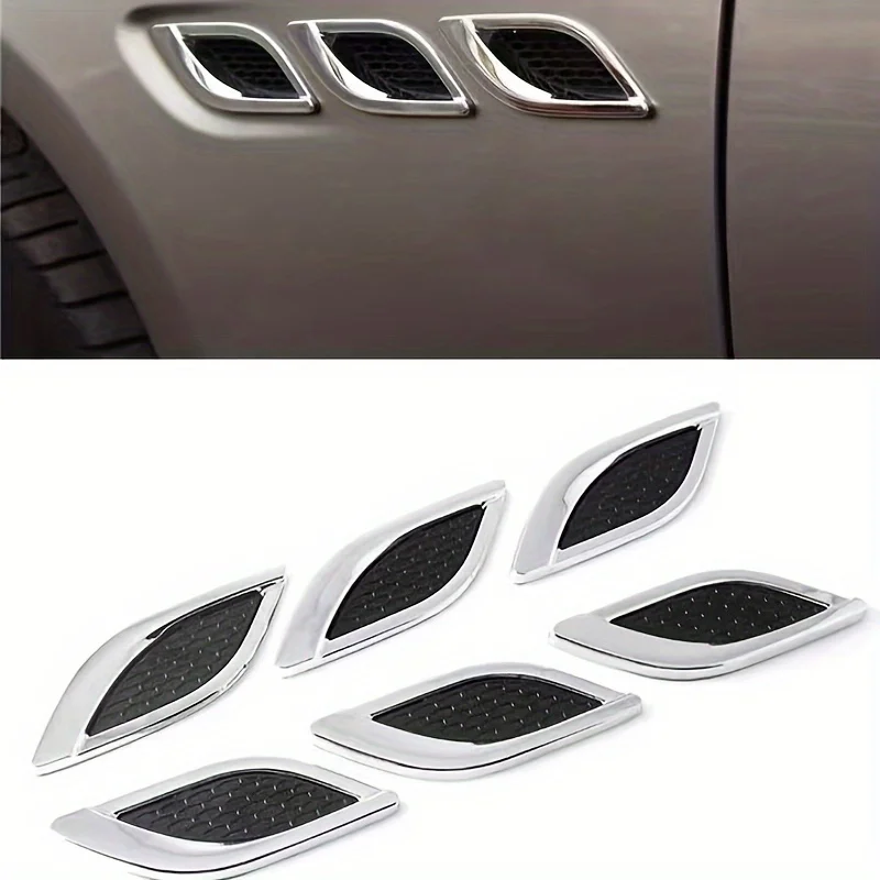 Upgrade Your Car's Style with Our Simulated Wind Styling Shark Gills Sticker - Perfect Fit