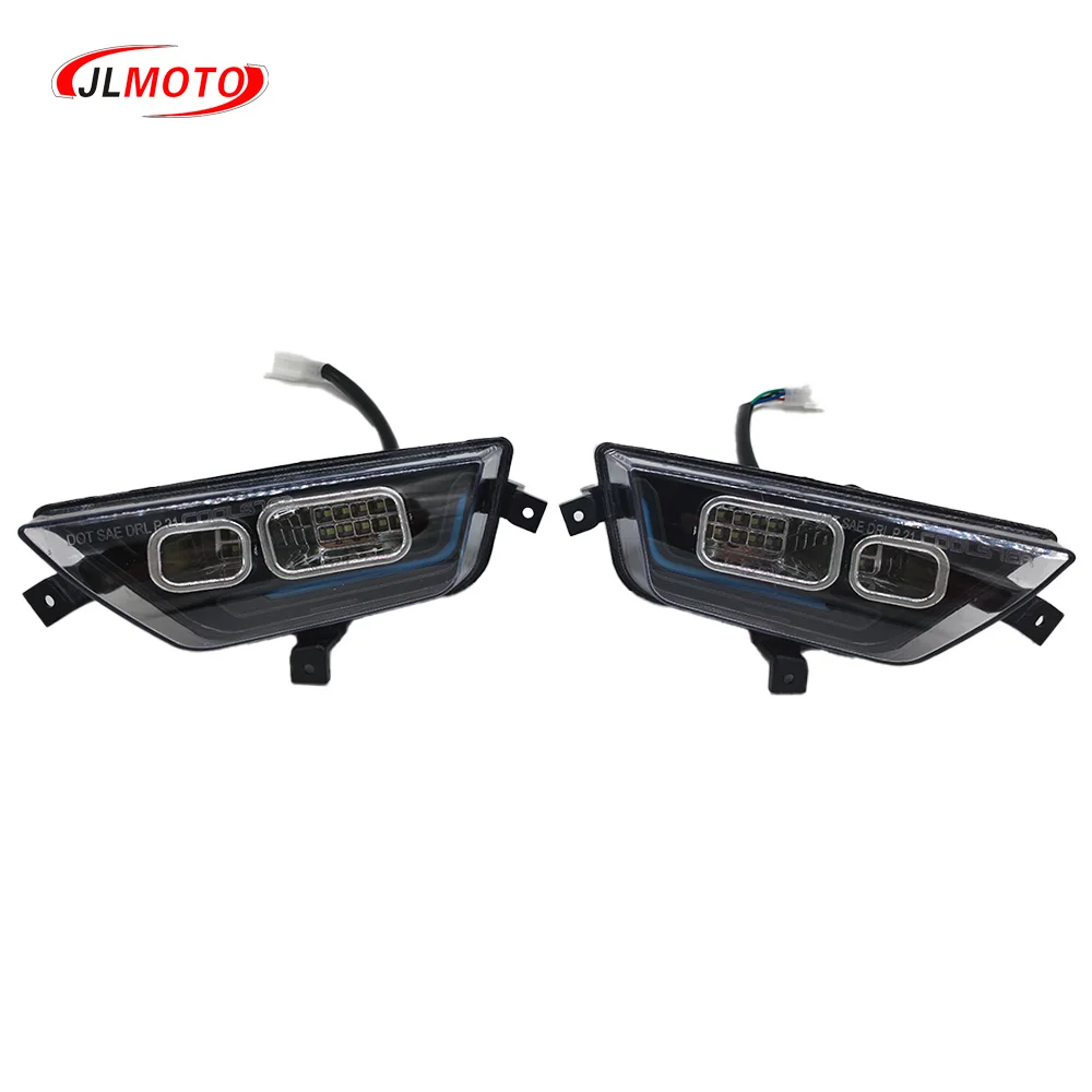 1Pair/2pcs 12V LED Front Head Light of Coolster Qiye 3125F 120CC 125CC ATV HL-30 Lander-XD 125UF Quad Bike Parts