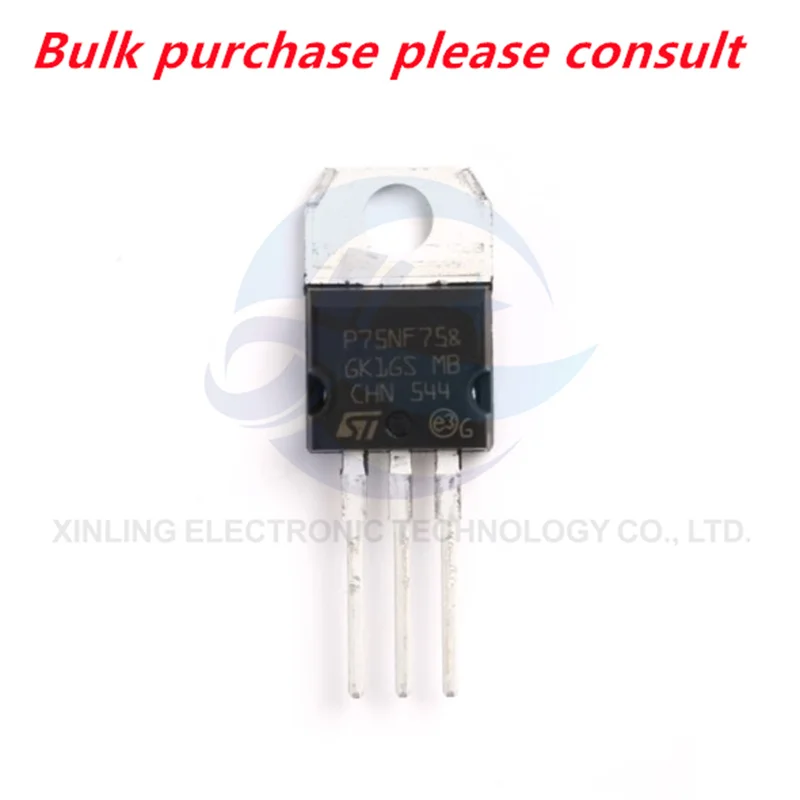 Tabung efek lapangan 220 asli P75NF75