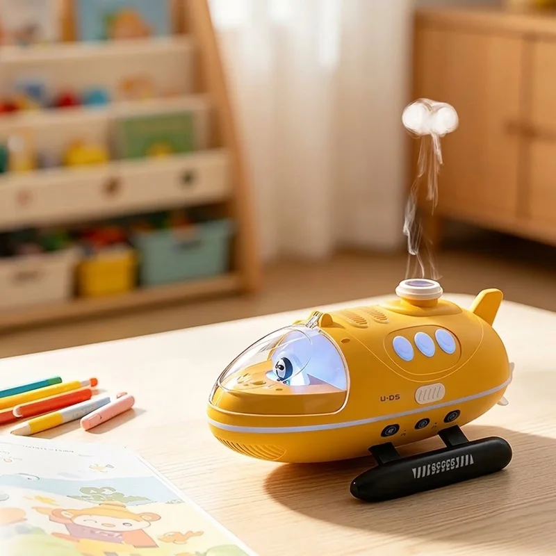 Submarine Aroma Diffuser Jellyfish Mist Humidifier USB C Essential Oil Air Vaporizer RGB Night Light Home Decor Gift