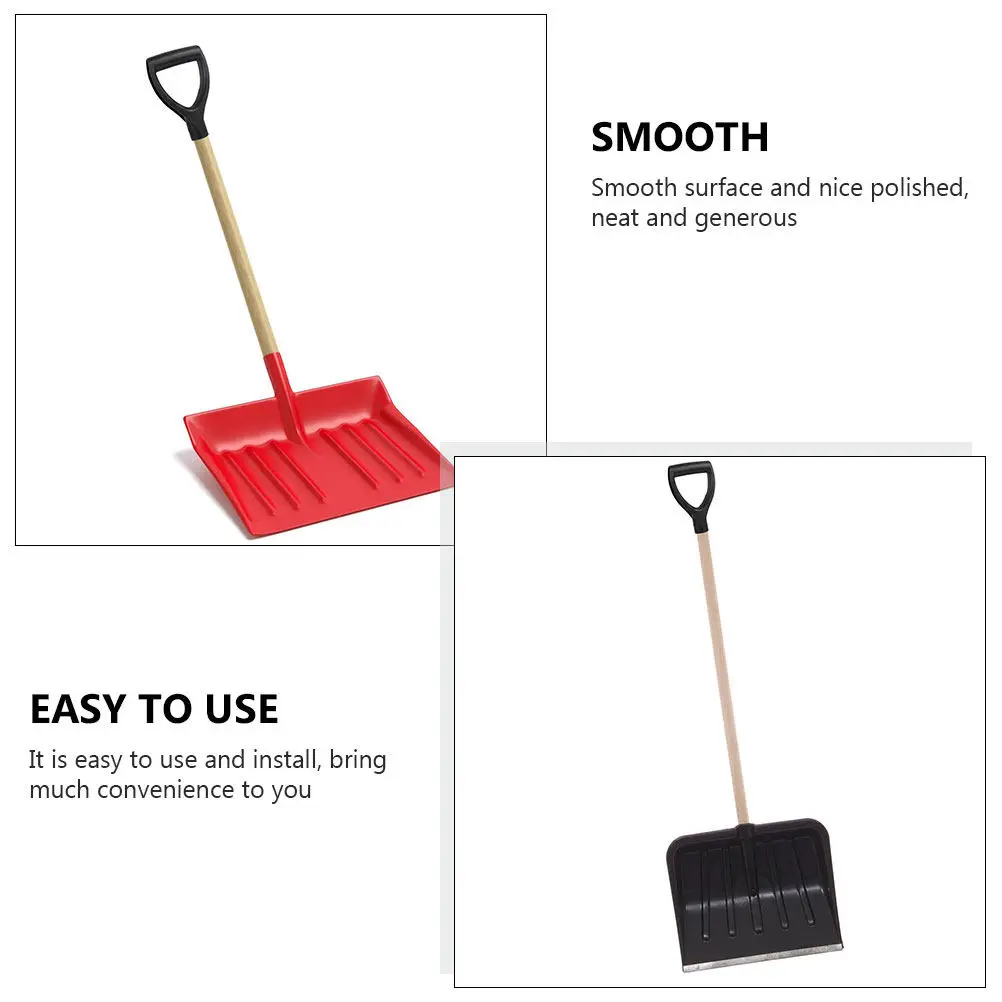 

5Pcs Snow Shovel Replacement Handle Plastic Spade Handle Smooth Polished Shovel Repair Component Kit Spade