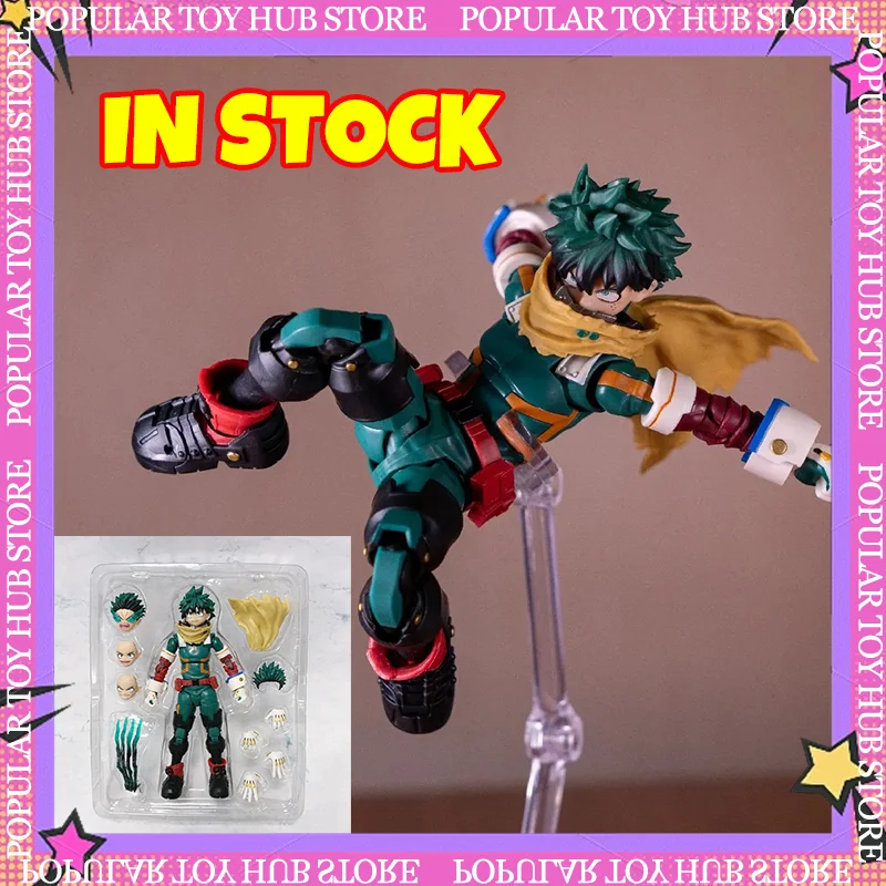 Em Estoque: Boneco Articulado de Alta Qualidade My Hero Academia Deku Izuku Midoriya 15cm - Modelo de Anime para Presente