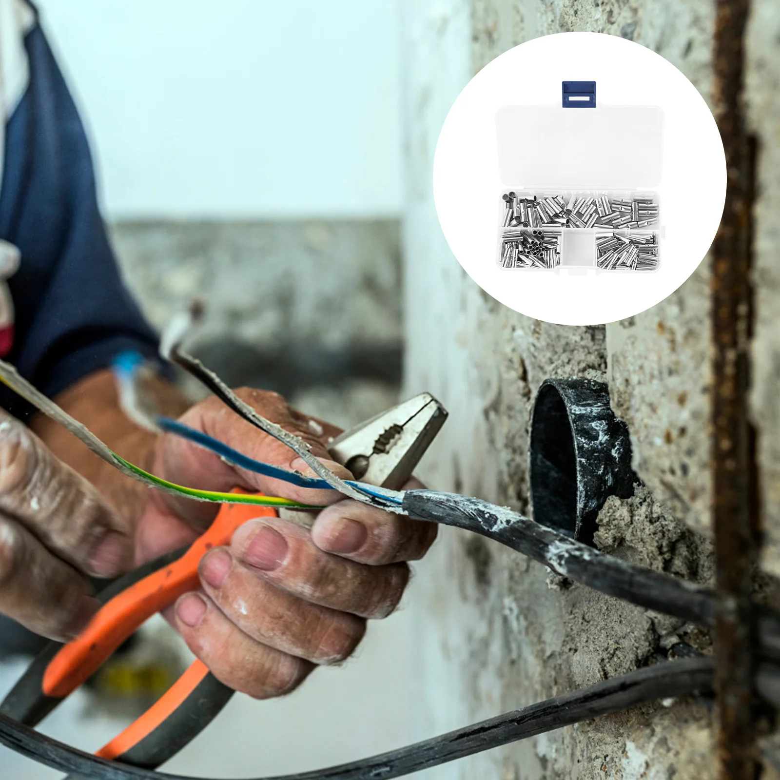 

150Pcs Butt Splice Connectors Premium Copper Terminals Wide Application Range Connector Terminals Splice Wire Connectors