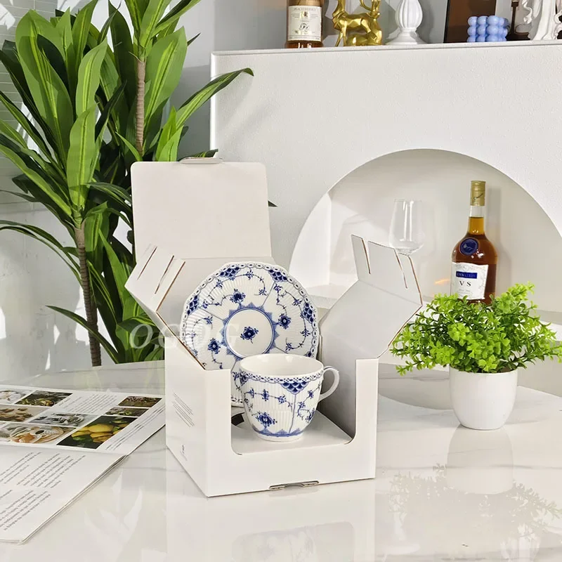 

Bone China European Espresso Cup Saucer Coffee Cup Saucer Gift Box Set Ideal For Gifting
