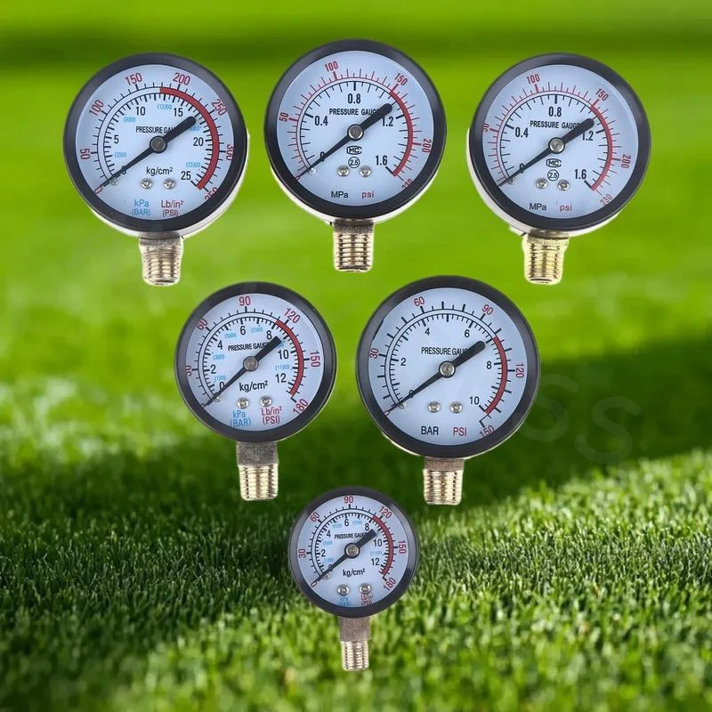 1-Pack 0-25Bar 0-10Bar 0-12Bar Hydraulic Fluid Pressure Gauge for DIY Air Compressor, DIY Accessories